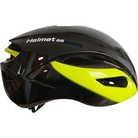 Helmet66 kerékpáros országúti sisak fekete/sárga 